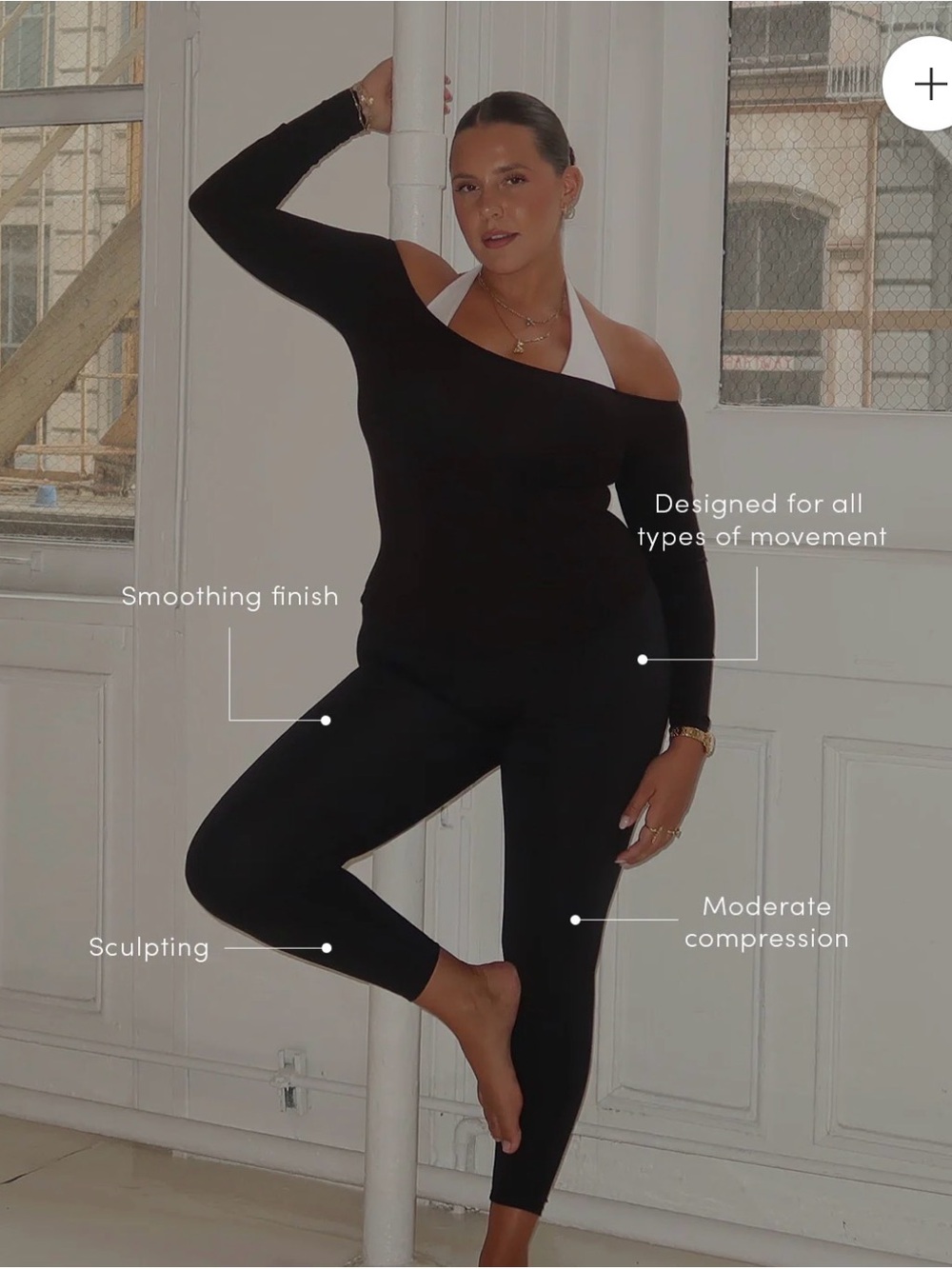 NWT Crop Shop Boutique CSB Serenity Leggings in Black Size Small - Picture 2 of 9